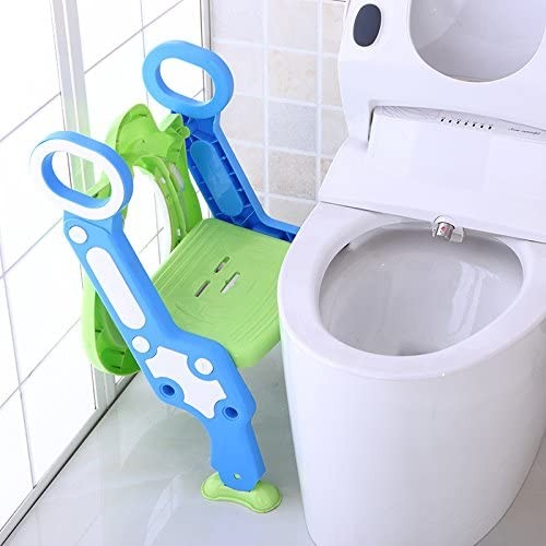 Adaptador WC para Niños con Escalera Antideslizante, Altura Ajustable-Reductor  WC/Orinal Plegable para Niños. : : Bebé