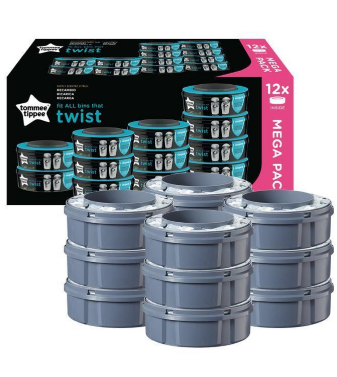 Tommee Tippee - Pack de recambios para contenedor de pañales Twist and  Click, Contenedor y Recambios Pañales